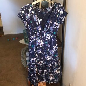 Blue and purple floral dress Gap